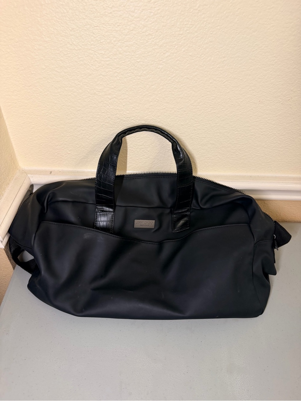 Jimmy Choo Black Men's Duffel Bag